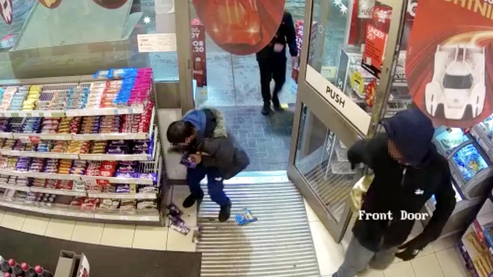 Cctv The Moment Child Yobs Raid Shell Petrol Station And Attack