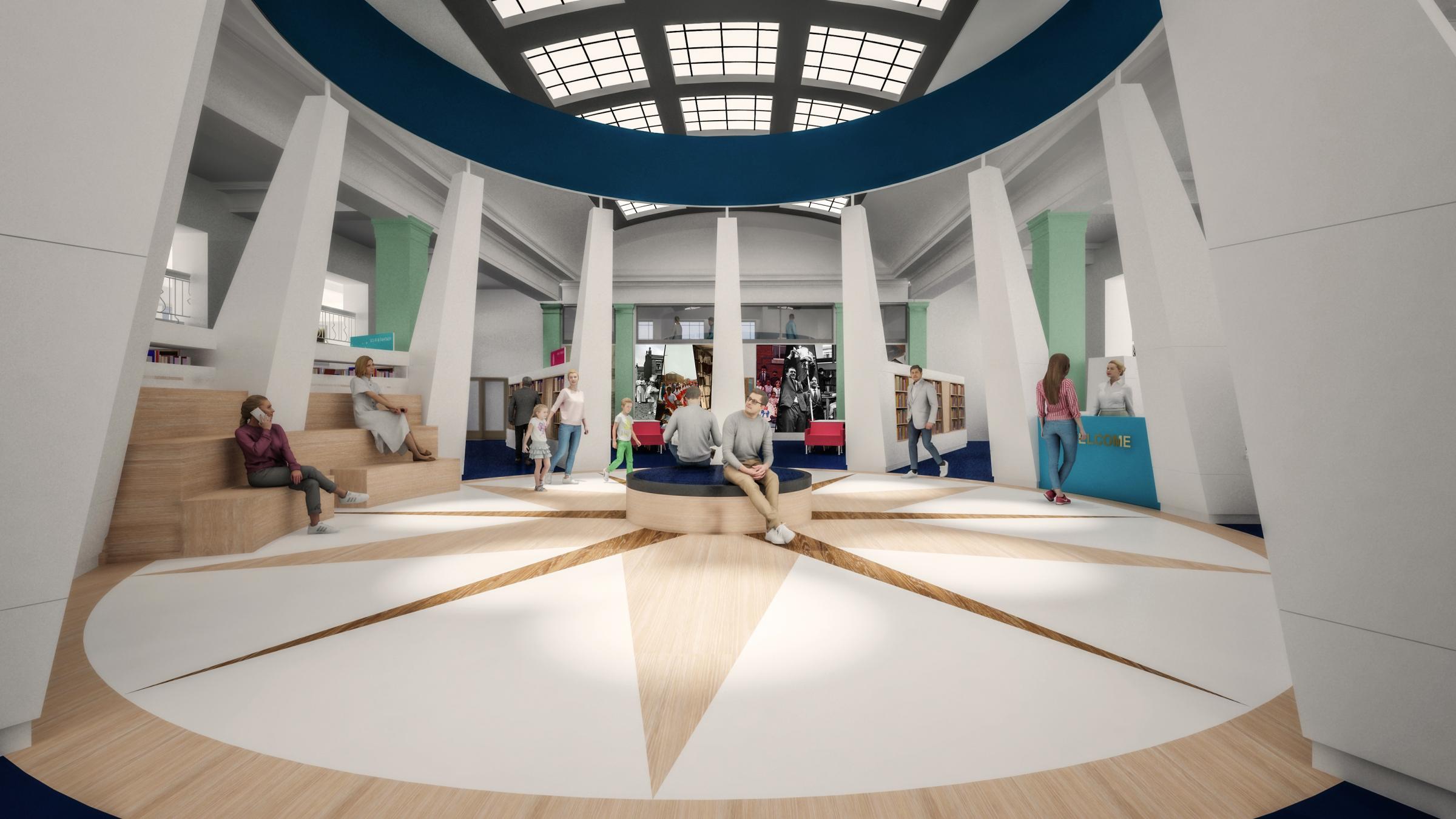 How the new library interior will look