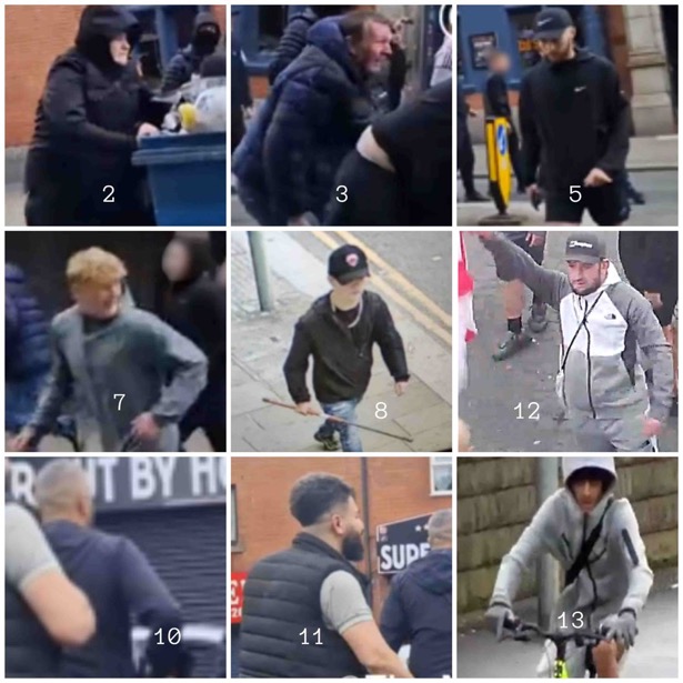 Police investigating ‘outbreak of disorder ’ want to talk to these men