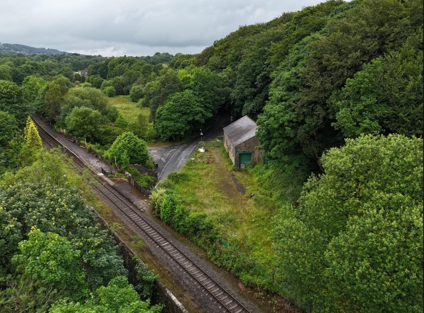 The railway line