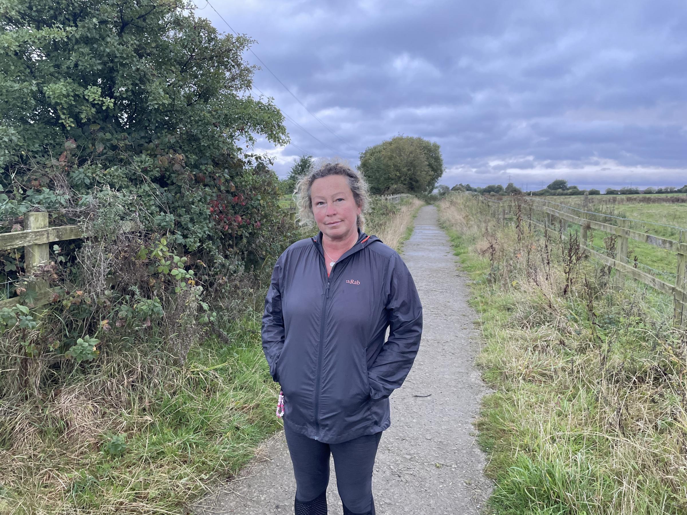 Alison Derby walks regularly in the area