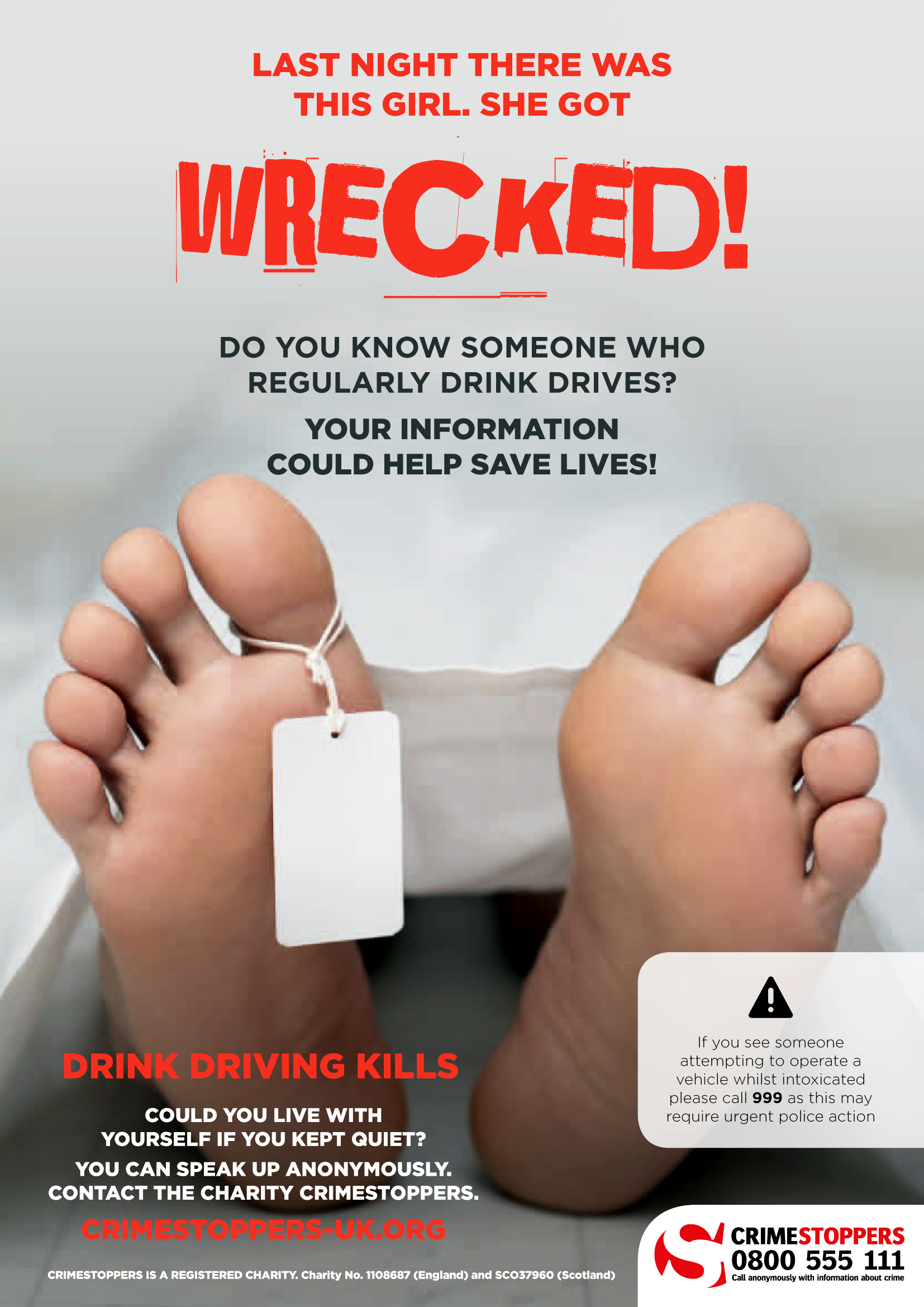 How to report a drunk driver anonymously uk