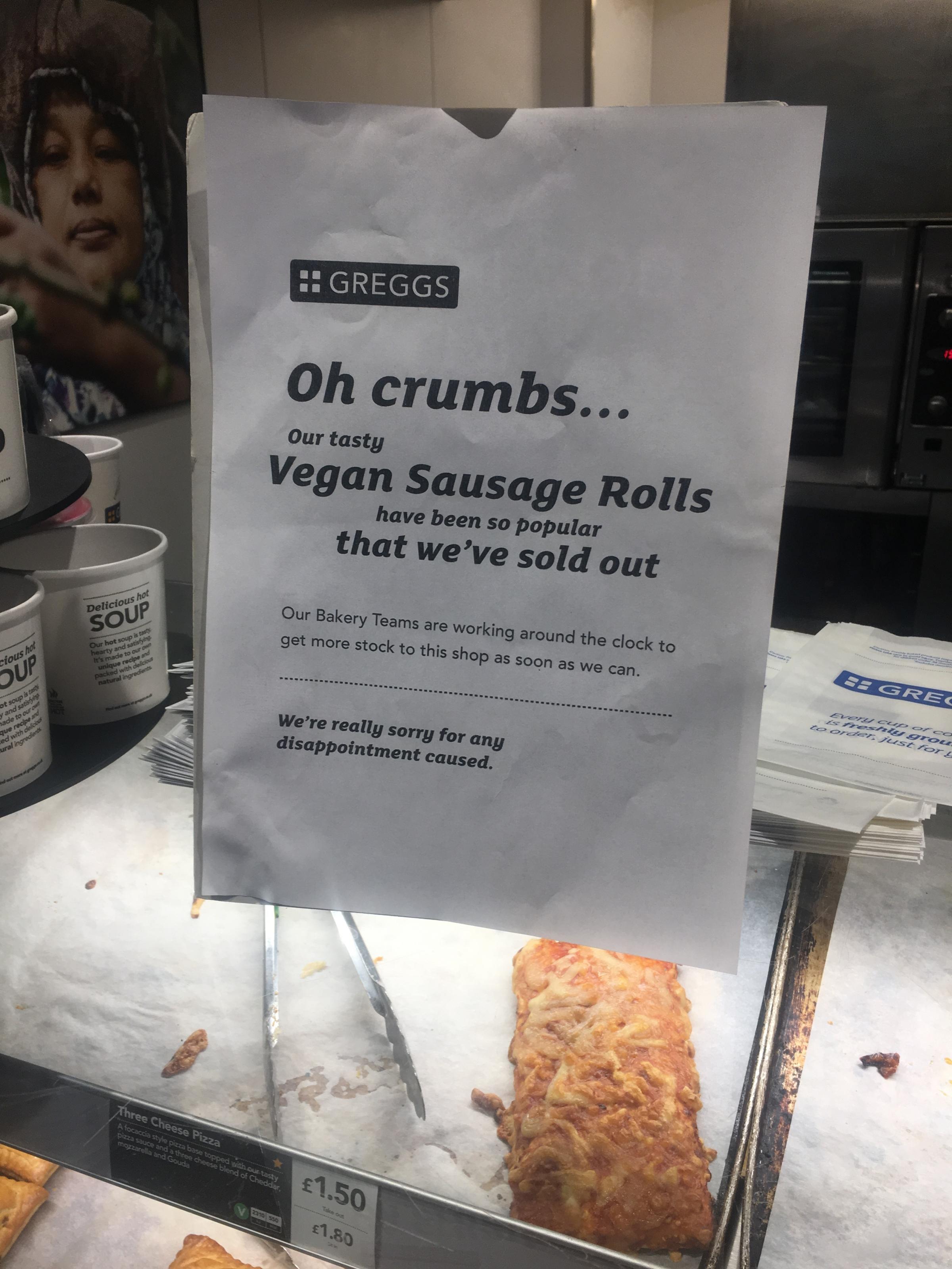 Town Centre Greggs Sells Out Of New Vegan Sausage Rolls The Bolton News